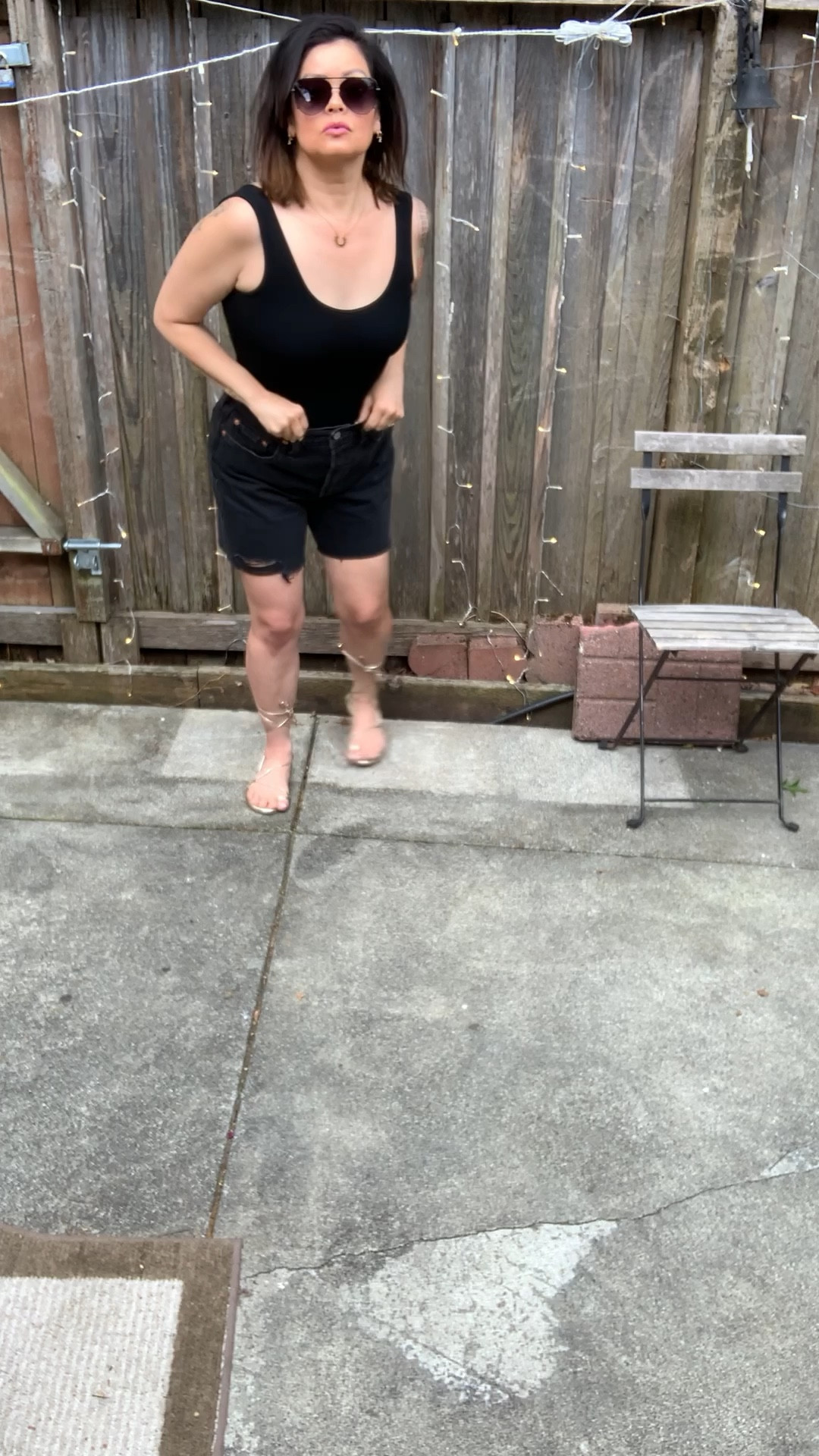 Levi’s shorts
Summer outfit
Strappy sandals

Sized up to 29
Size 6 in sandals tts
Small in bodysuit 

#LTKOver40 #LTKSeasonal #LTKSaleAlert