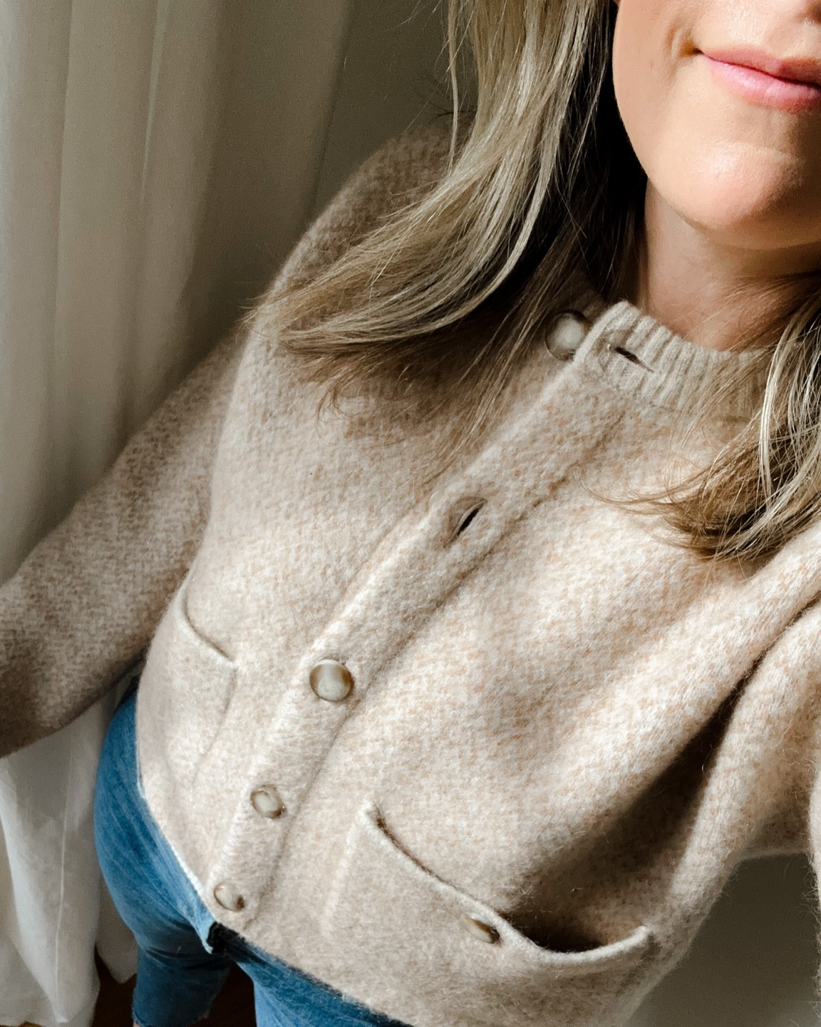 Cozy fall sweater, sweater coat, cropped sweater jacket, sezane sweater, cropped collarless jacket, cardigan

#LTKSeasonal #LTKstyletip