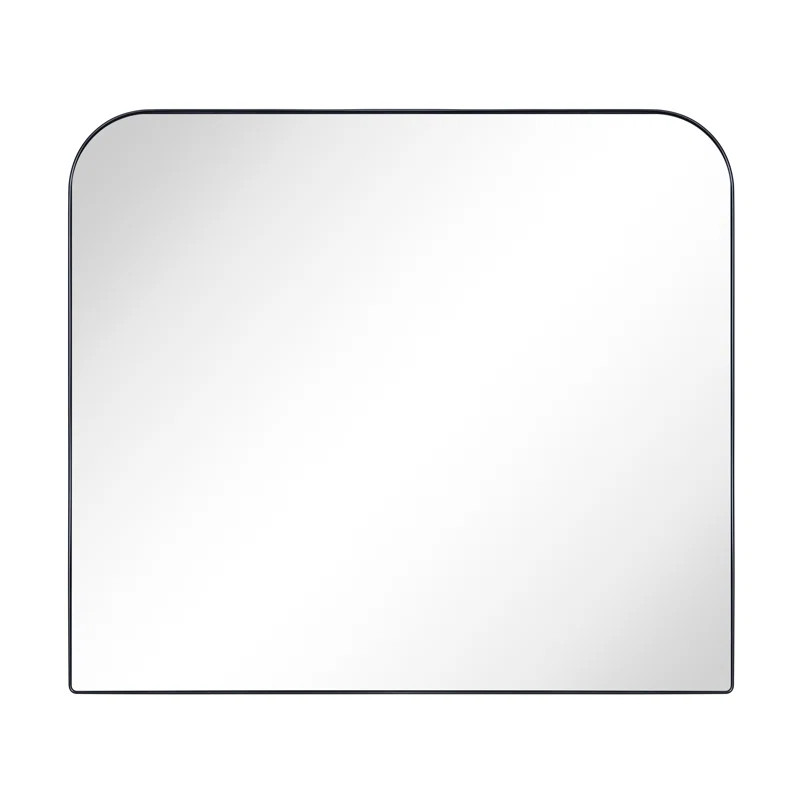 Bhargava Large Mantel Mirror Arched Rounded Corner Wall Mirror For Bathroom, Living Room | Wayfair North America