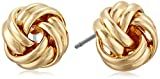 Anne Klein "Classics" Gold-Tone Knot Stud Earrings | Amazon (US)