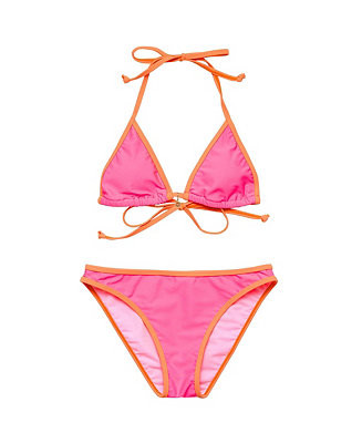 Big Girls Sunset Sorbet Teen Triangle Bikini | Macy's