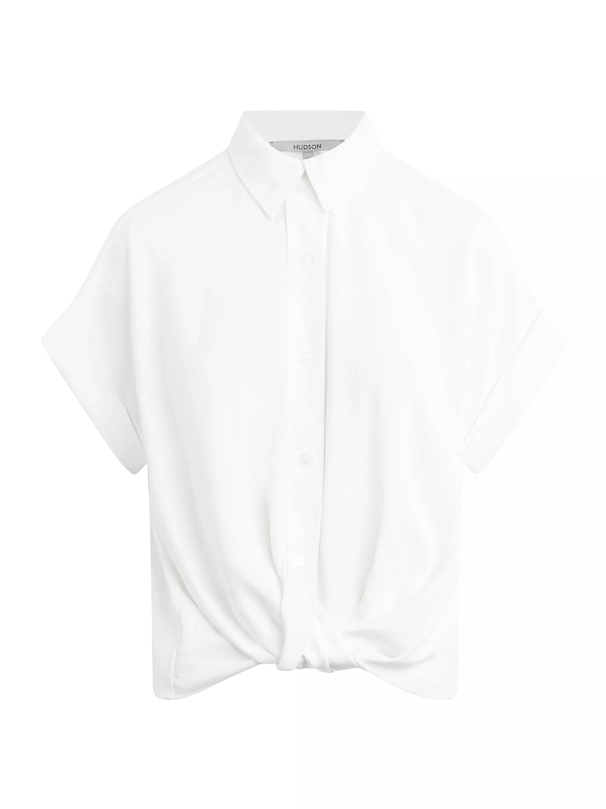 Knotted Button-Down Shirt | Saks Fifth Avenue