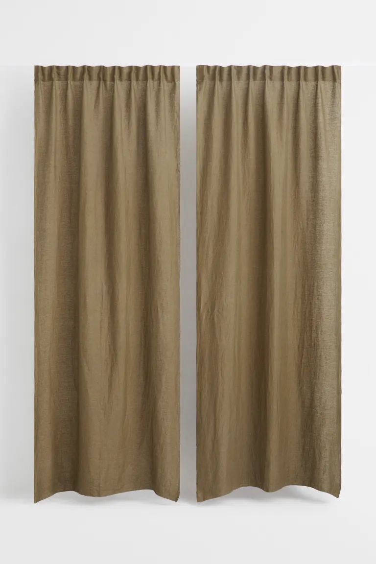 2-pack Multiway Linen Curtains | H&M (US)