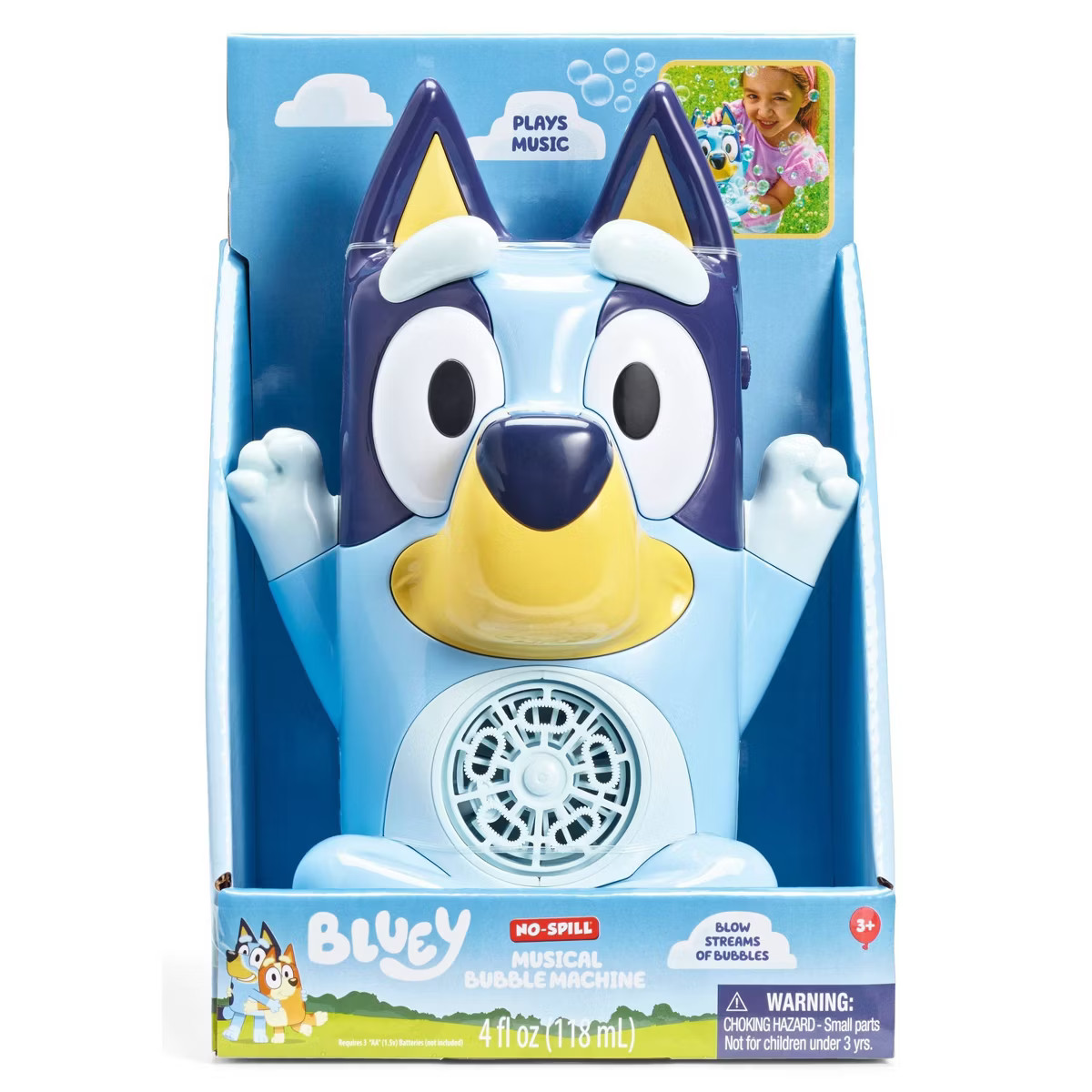 Bluey No Spill Musical Bubble Machine | Target