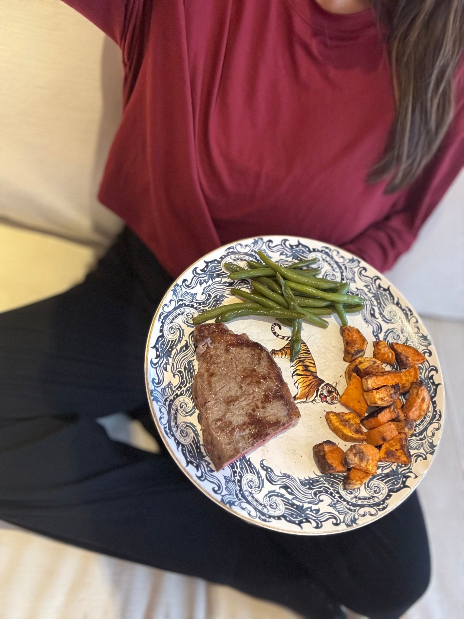 The softest top and comfiest loung pants. Paired with steak dinner, sweet potatoes, and green beans.

#LTKfoodie #LTKmomlife #LTKootd