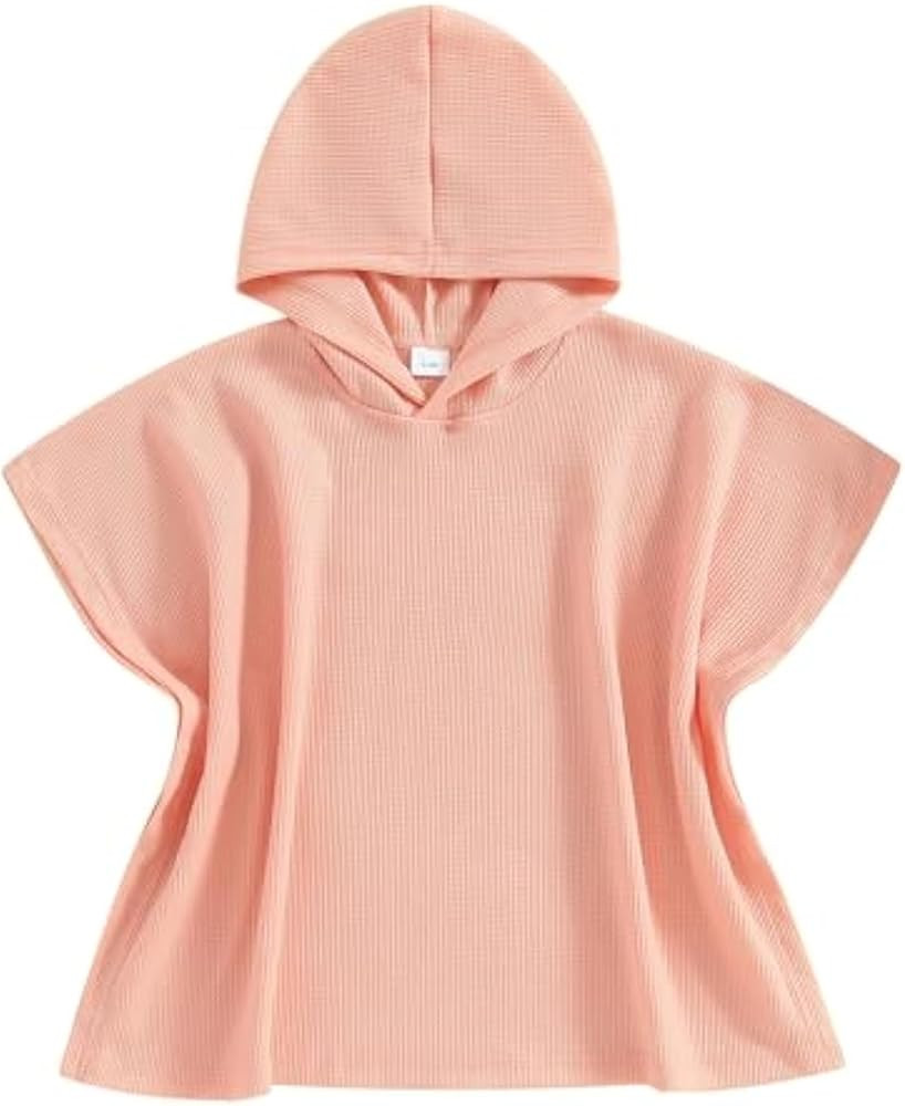 Kids Swim Cover up Girls Boys Waffle Towel Poncho Swimsuit Coverups for Beach, Pool, Bath | Amazon (US)