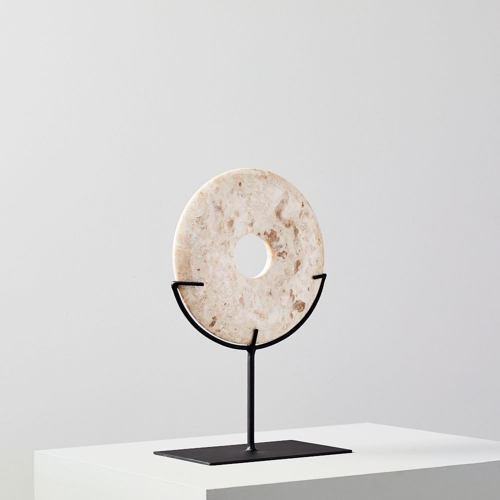Marble Disc on Stand, Small | West Elm (US)