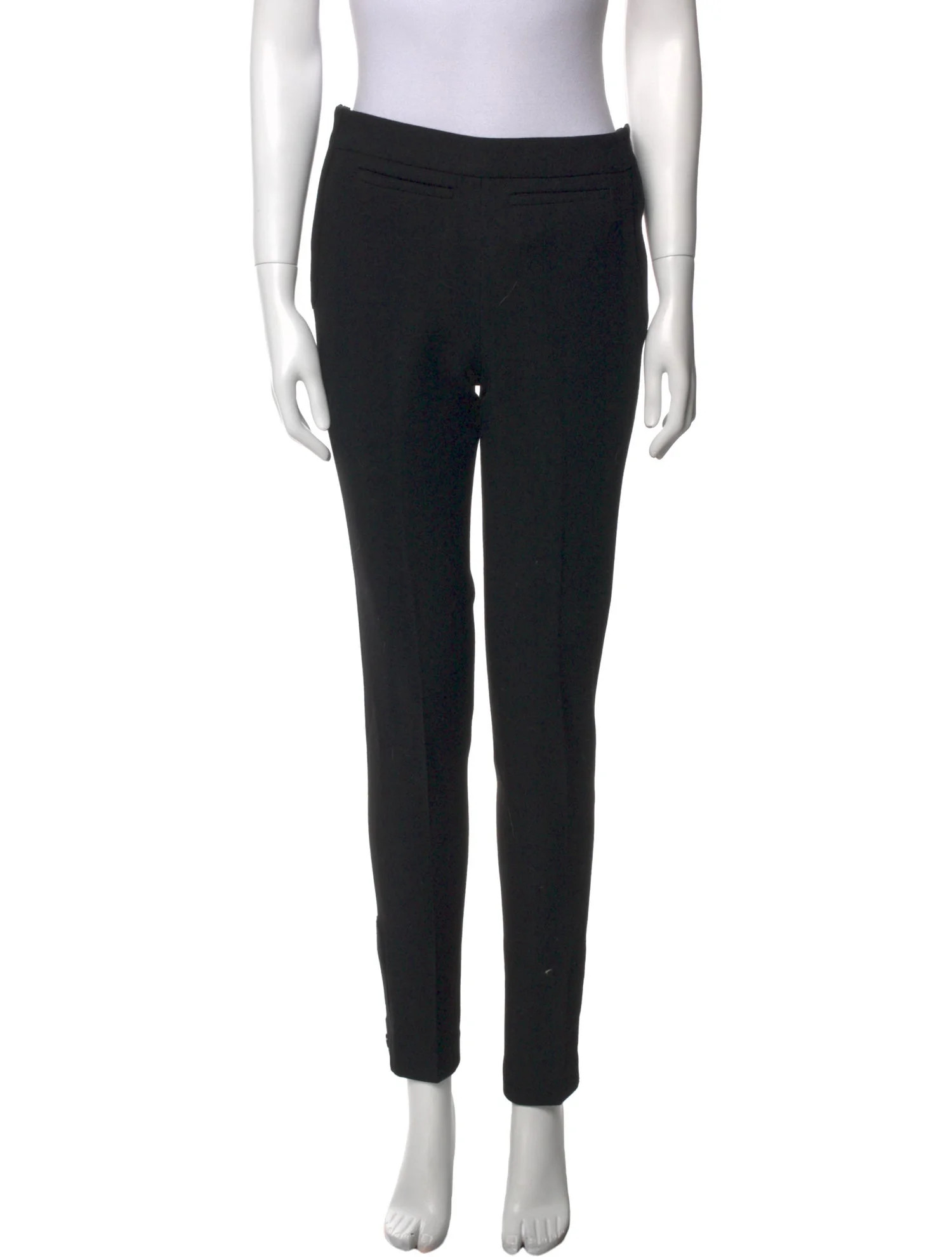 Chanel Vintage Skinny Leg Pants - 10.25" Rise, Black Pants, Clothing - CHA1323865 | The RealReal | The RealReal