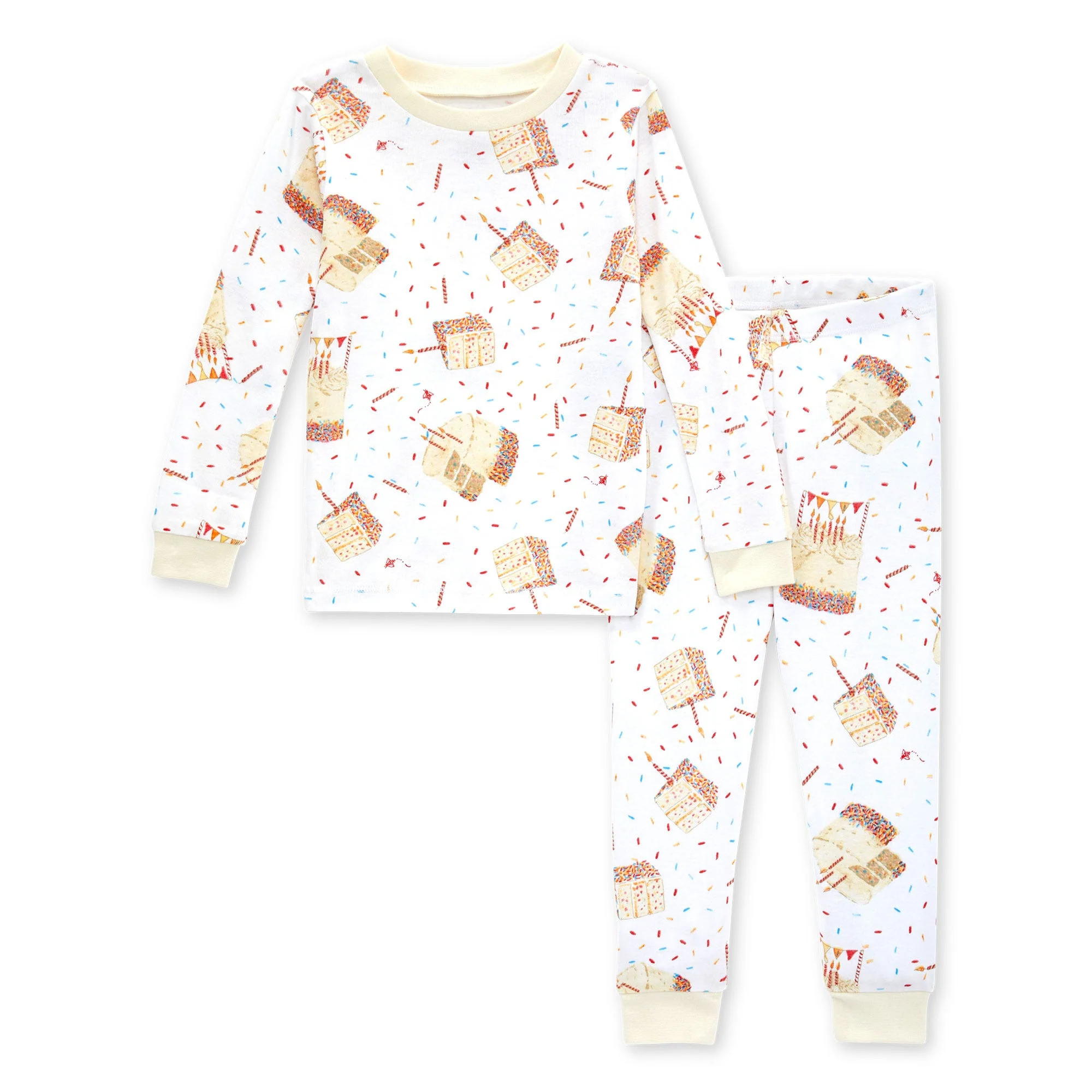 Birthday Cake Organic Two-Piece Long Sleeve Pajamas | Burts Bees Baby