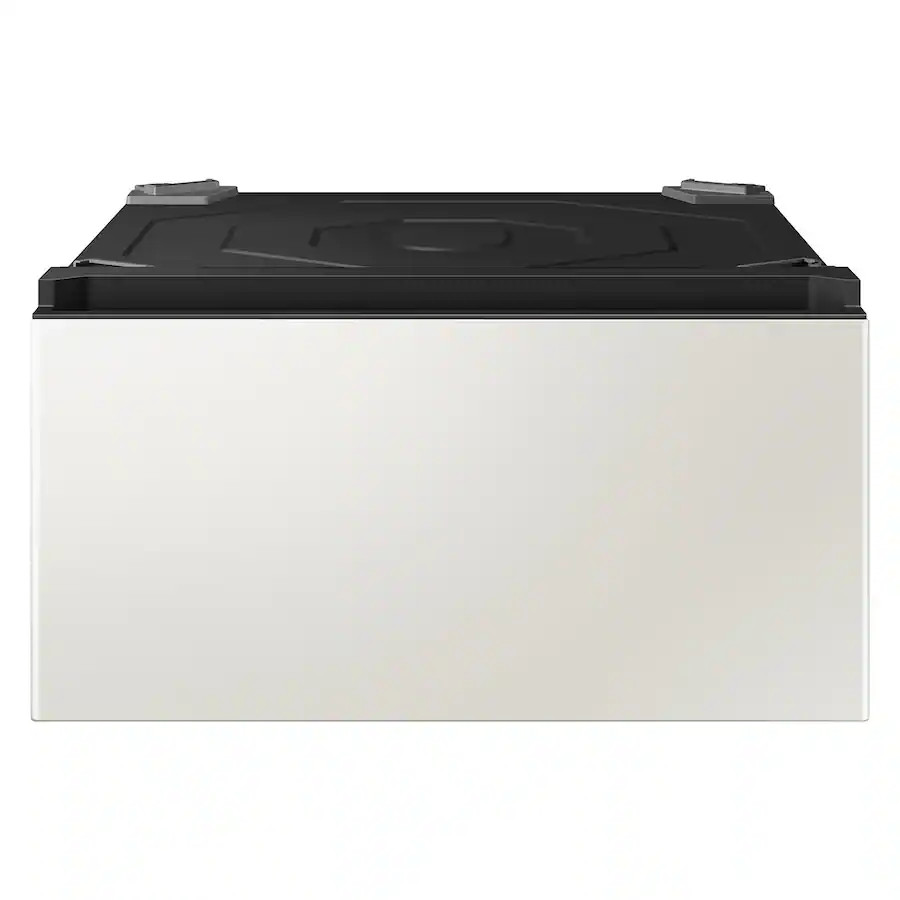 Samsung - Bespoke AI Laundry Combo Pedestal with Storage Drawer - Ivory | Best Buy U.S.