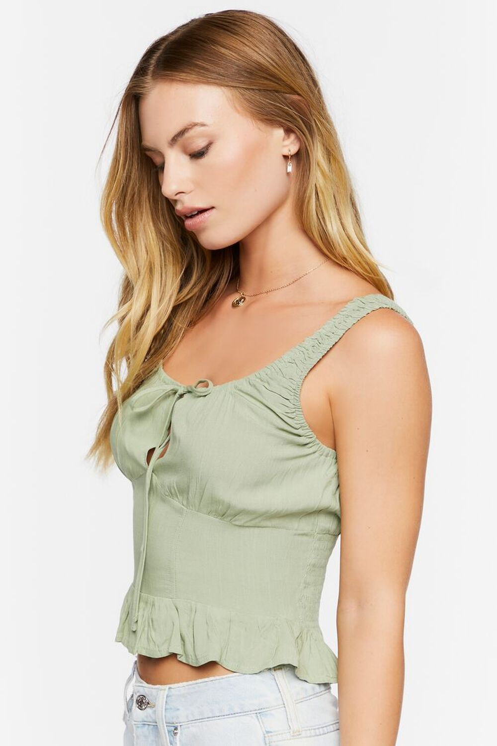 Ruffle-Hem Crop Top | Forever 21 | Forever 21 (US)