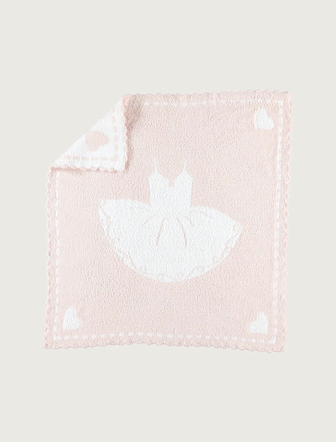 CozyChic® Scalloped Receiving Blanket | Barefoot Dreams