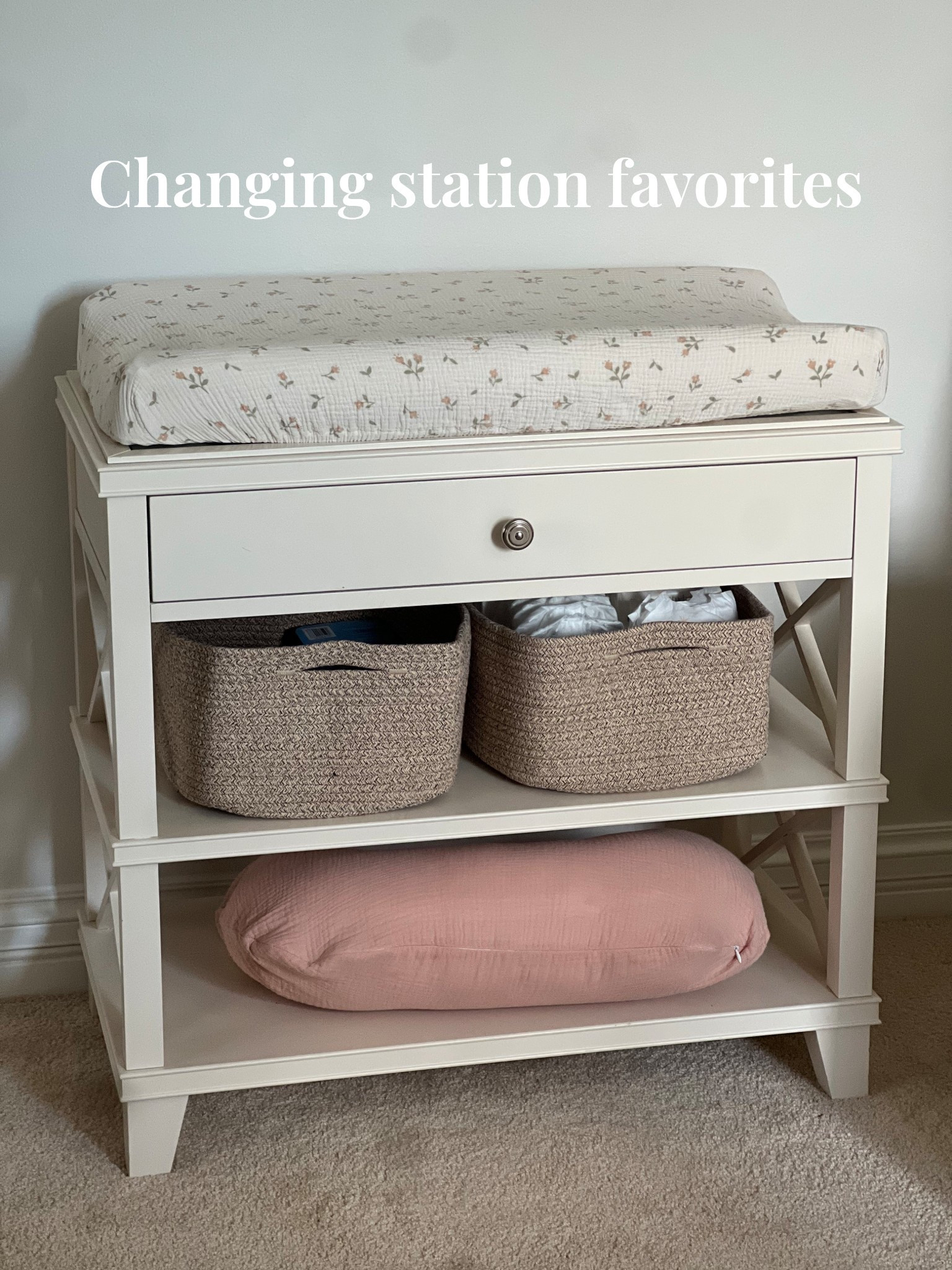 Changing station faves for baby. Diapers, wipes, and more  