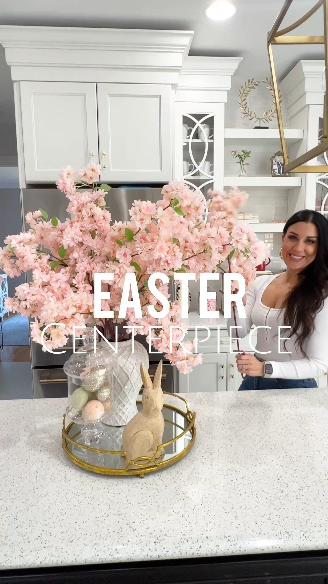 Easter centerpiece, spring decor, cherry blossoms 

#LTKHome
