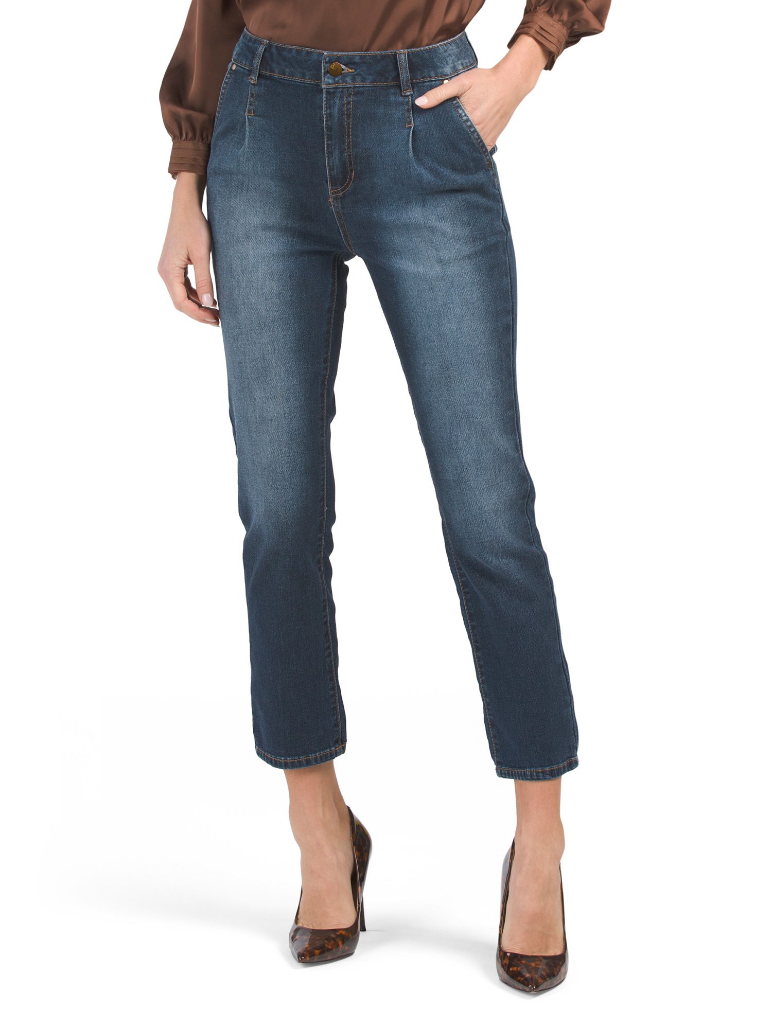 High Waisted Recycled Vintage Straight Ankle Jeans | TJ Maxx