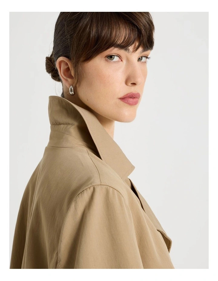 BasqueWeekend Trench Coat in Stone | Myer