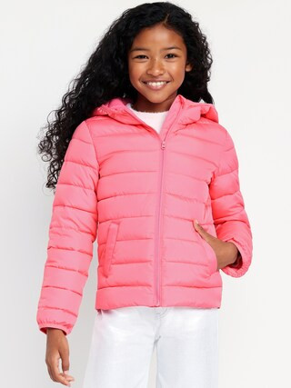 Water-Resistant Narrow-Channel Puffer Jacket for Girls | Old Navy (US)