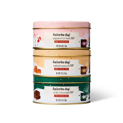 Christmas Hot Cocoa Mix 3 Tin Set - 12oz - Favorite Day™ | Target