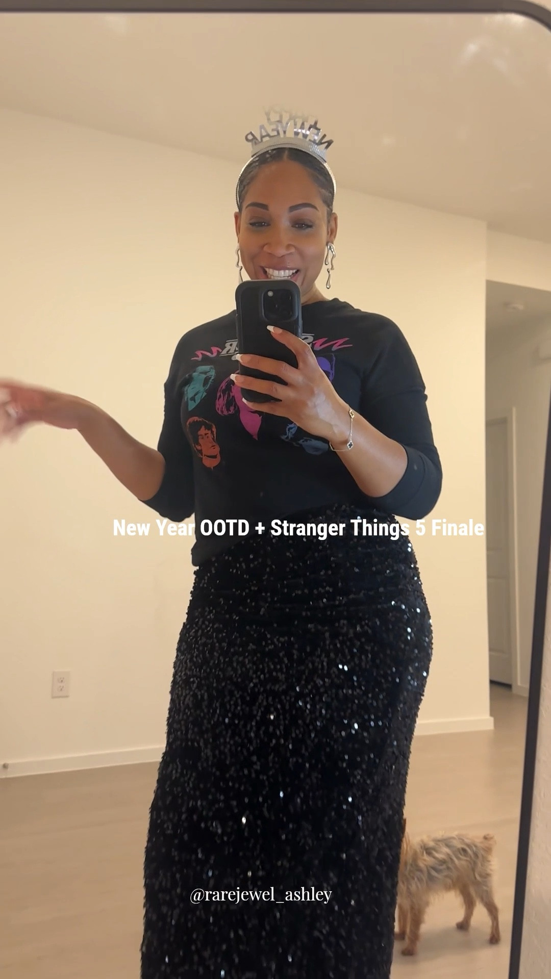 Happy New Year & Stranger Things 5 Finale 

Any Stranger Things fans?

Hashtags:
#whatiwore #myootd #ootd #lotd #outfitinspiration #styleinspo #fallstyle #st5 #strangerthings #netflix #nyeoutfit #nyeparty #newyear #happynewyear #party #partyoutfit #holidaystyle #giftingideas #giftsforher #sequin #maxiskirt #trending 

#LTKSeasonal