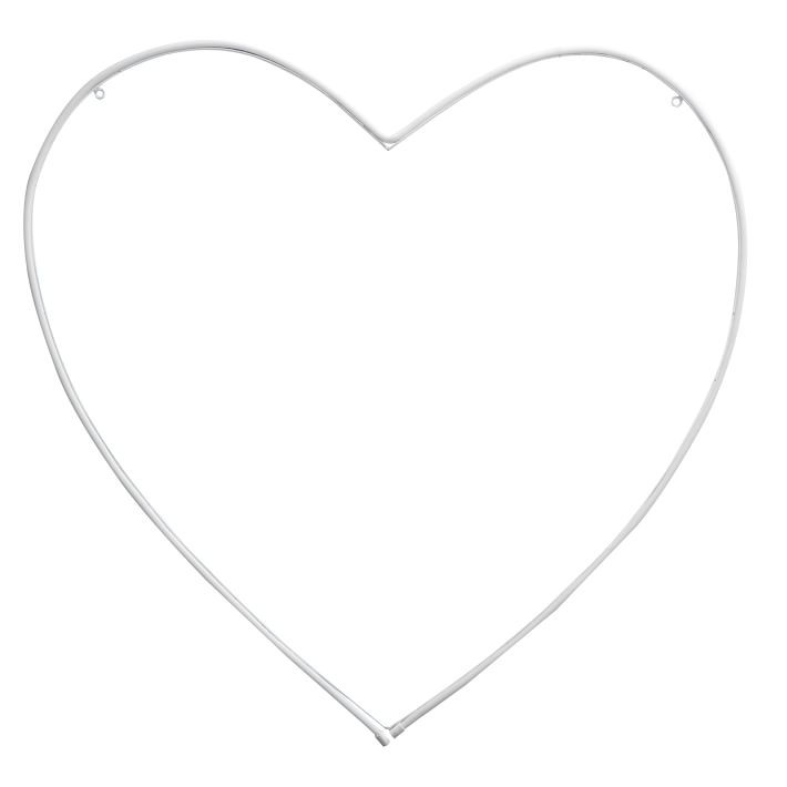Heart Wall Light, White | Pottery Barn Teen