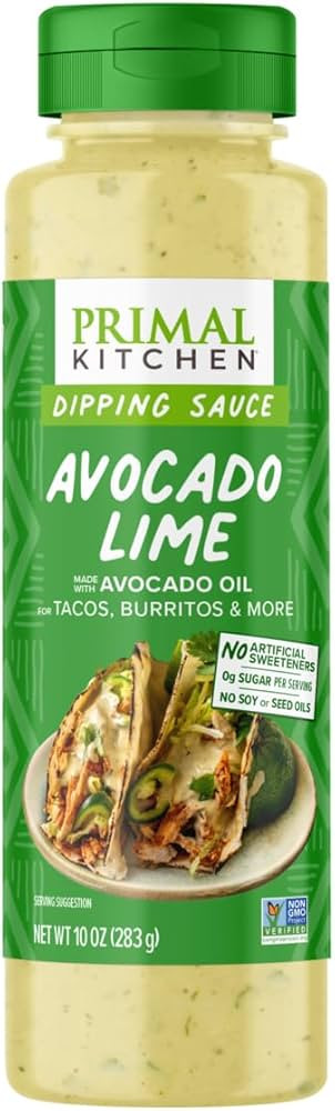 Primal Kitchen Avocado Lime Dipping Sauce 10 OZ | Amazon (US)