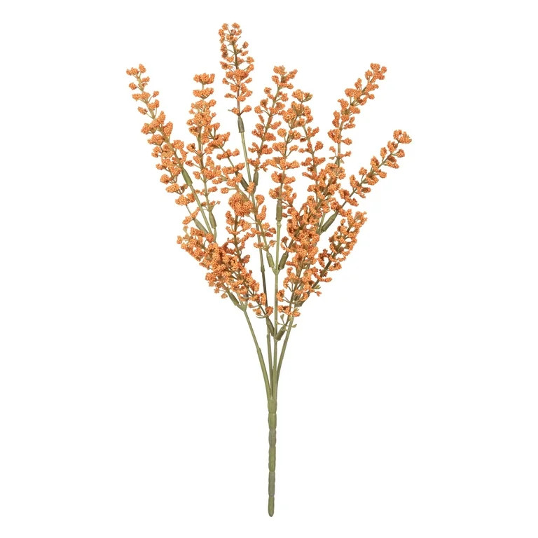 13-inch Artificial Orange Heather Fall Pick, for Indoor Use, by Mainstays | Walmart (US)