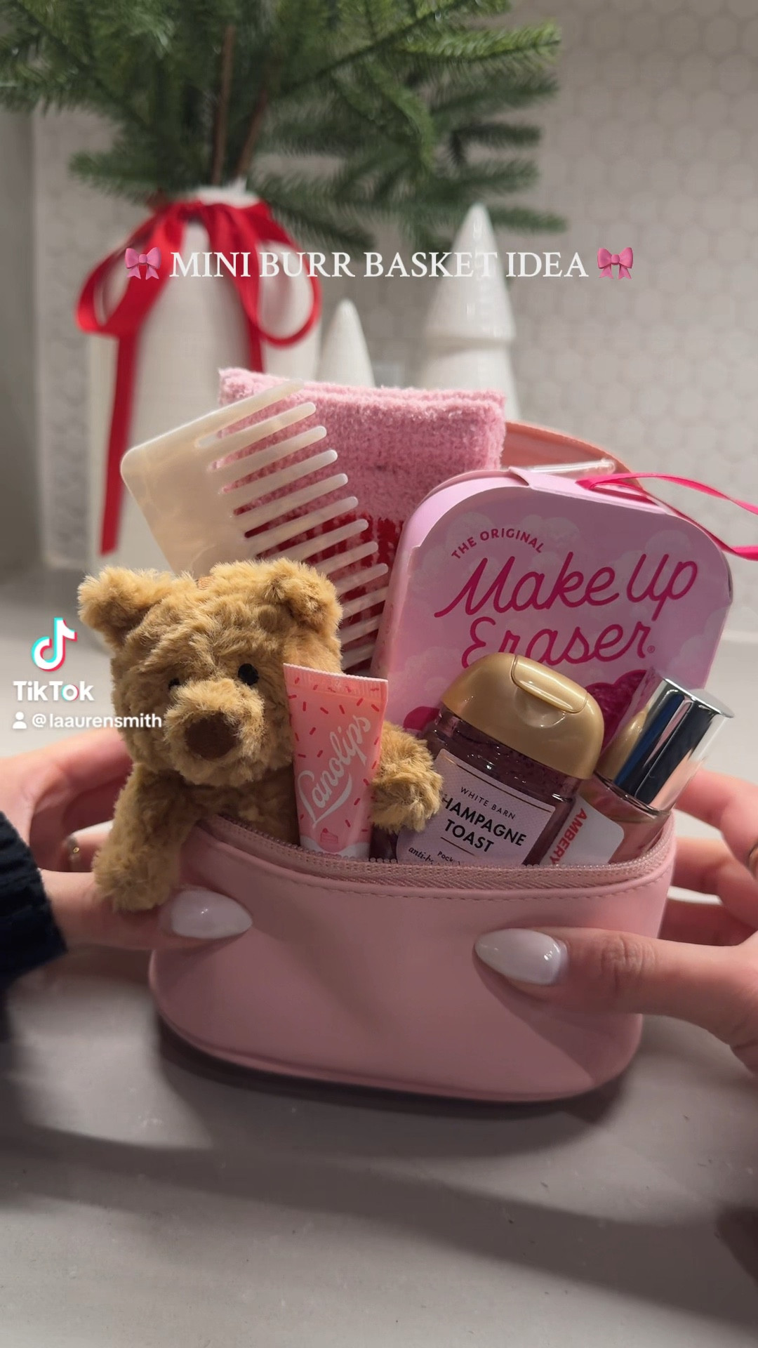 Mini burr basket idea — perfect for the self-care/beauty-loving gals in your life 🎀🫶

#LTKGiftGuide #LTKSeasonal #LTKHoliday