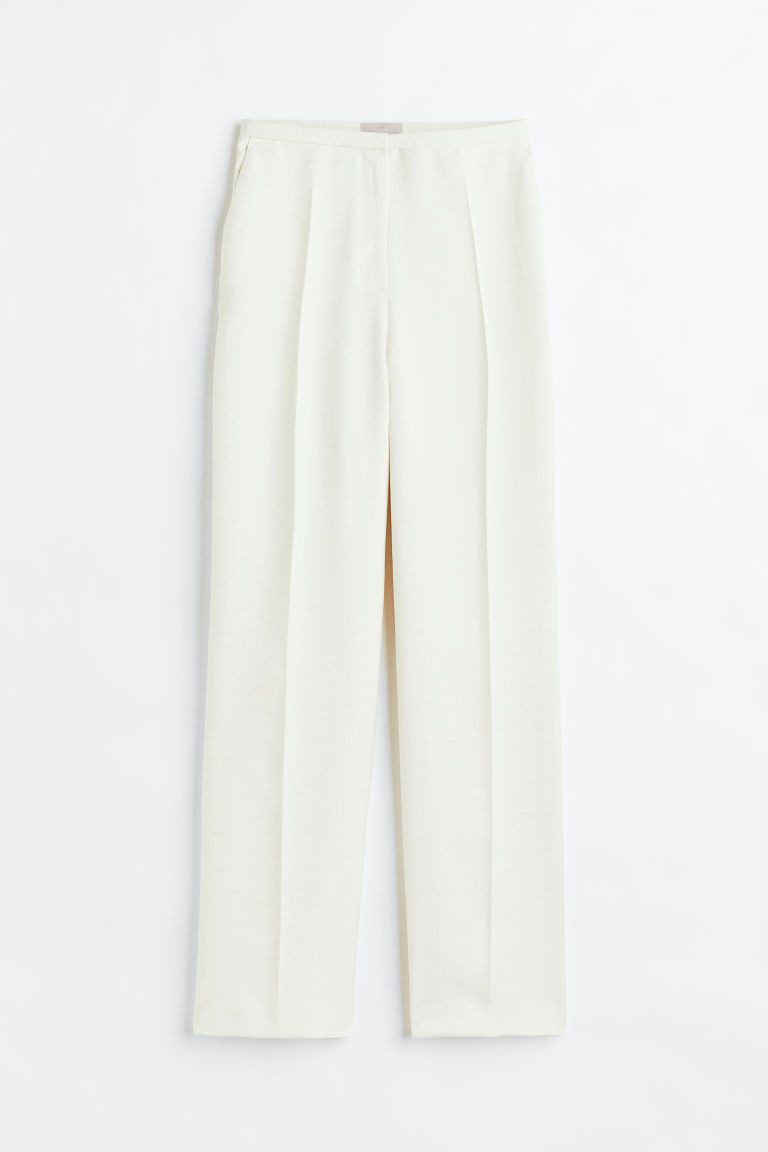H & M - Tailored trousers - White | H&M (UK, MY, IN, SG, PH, TW, HK)
