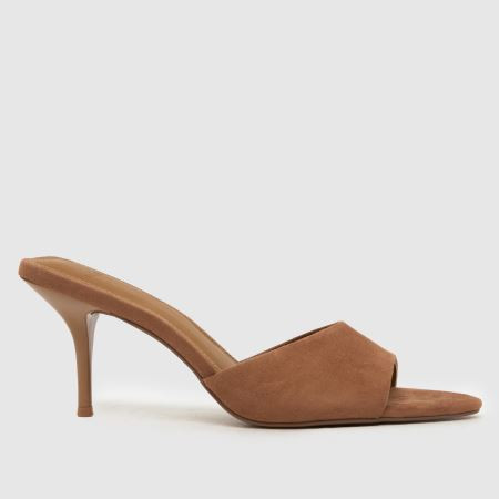 Womens Tan schuh Sweet Point Mule High Heels | schuh | Schuh