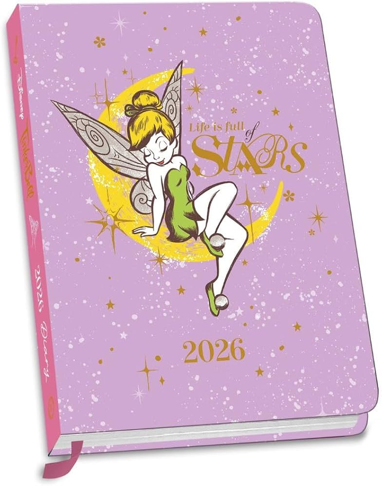 2026 DIARY DISNEY TINKERBELL WEEK TO VIEW A6 POCKET DIARY OFFICIAL PRODUCT | Amazon (UK)
