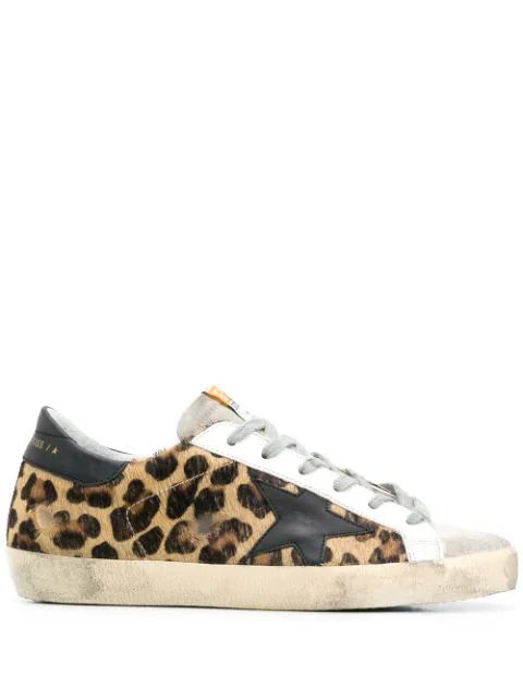 Superstar leopard-print sneakers | Farfetch (US)