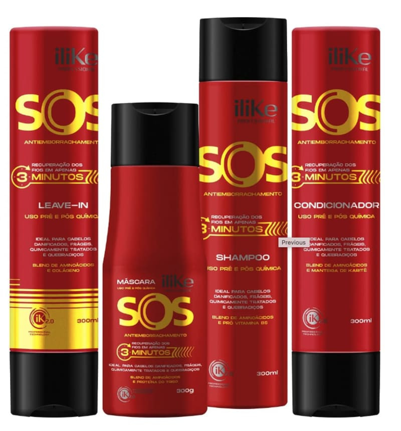 iLike SOS Antiemborrachamento Kit Reconstrutor Recuperação Imediata
        
            
     ... | Beleza Na Web (BR)