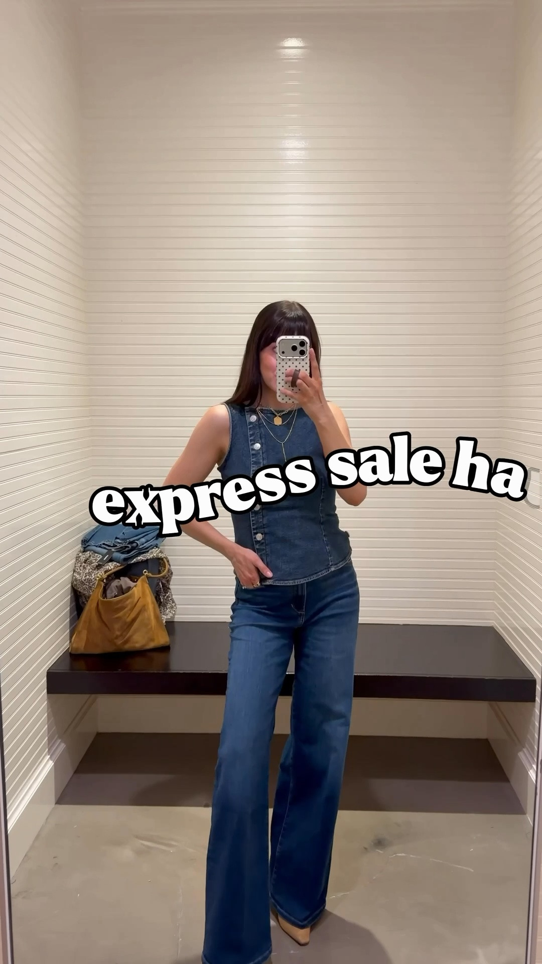 Express sale haul! EVERYTHING BOGO 50% off plus save 20% on $150 in their app! 

Wearing xs tops 
S dress 
2s black flares (size up in this wash, no stretch) & 0s in denim flares 

Petite and toddler mom friendly fall outfits

#LTKSeasonal #LTKSaleAlert #LTKPetite