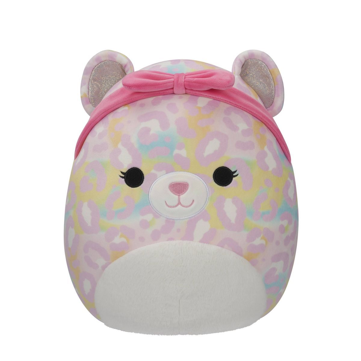 Squishmallows 12" Michaela Pink Rainbow Leopard with Pink Headband | Target