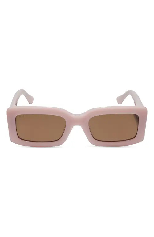 DIFF Indy 51mm Rectangular Sunglasses in Pink at Nordstrom | Nordstrom