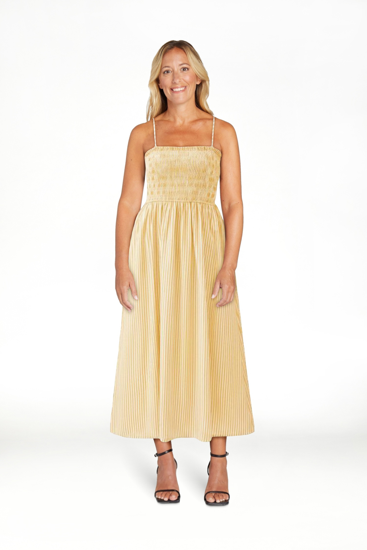 PRETTYGARDEN Women's Maxi Striped Dress, Sizes S-XXL | Walmart (US)