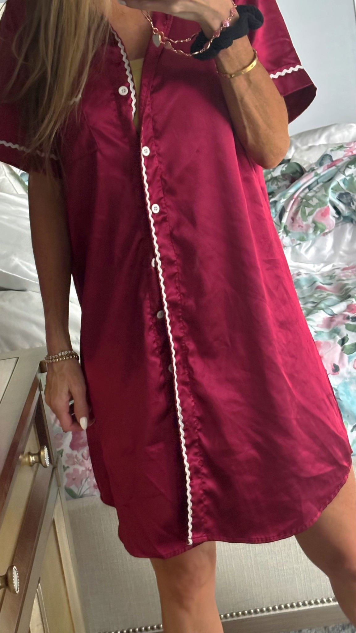 ✨Wakey Wakey in this comfy satin nightshirt. Alert 🚨 25%off today! 

#LTKSaleAlert #LTKOver40 #LTKmomlife