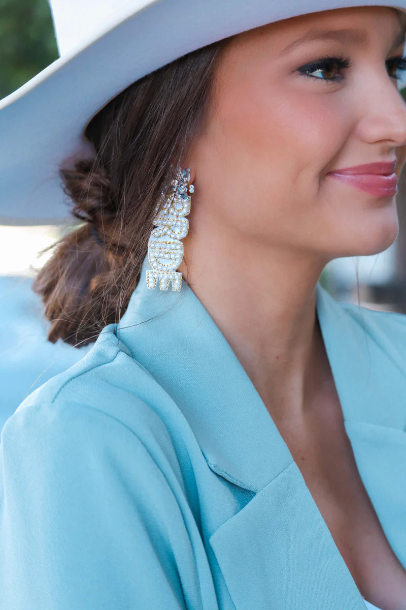 Bride To Be Earring | Matte Blaque