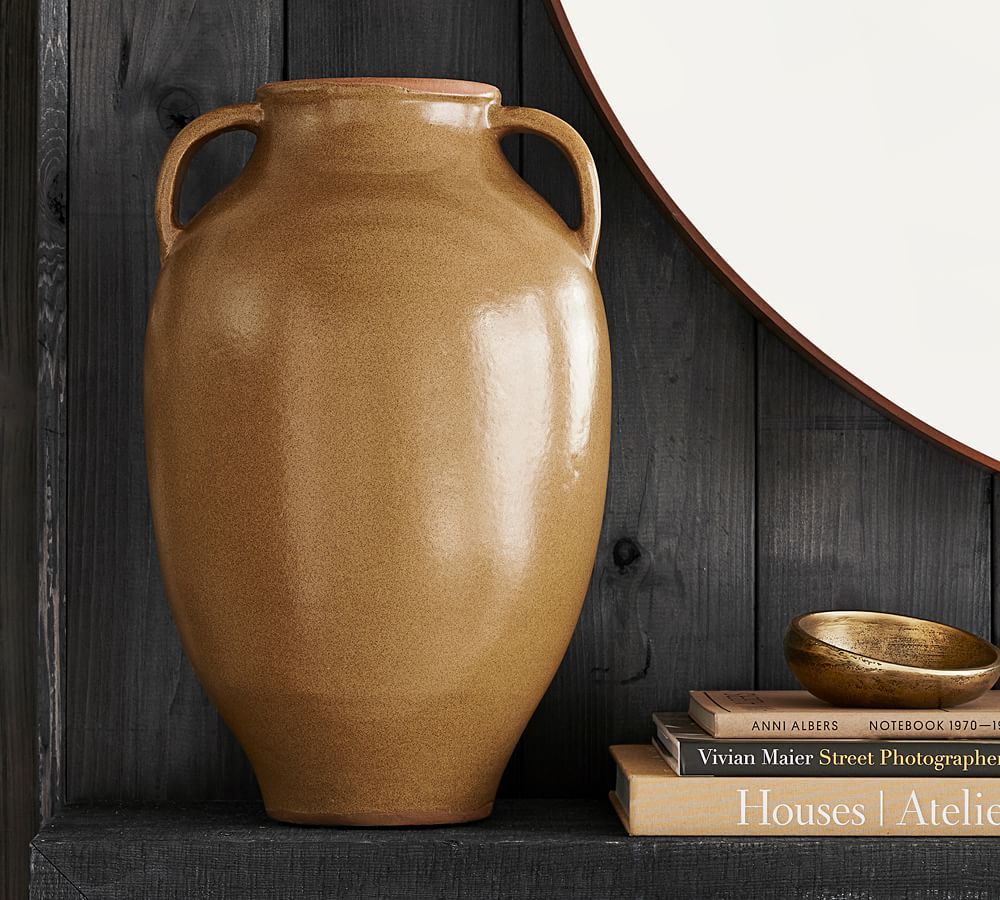 Rustic Brown Handled Urn | Pottery Barn (US)