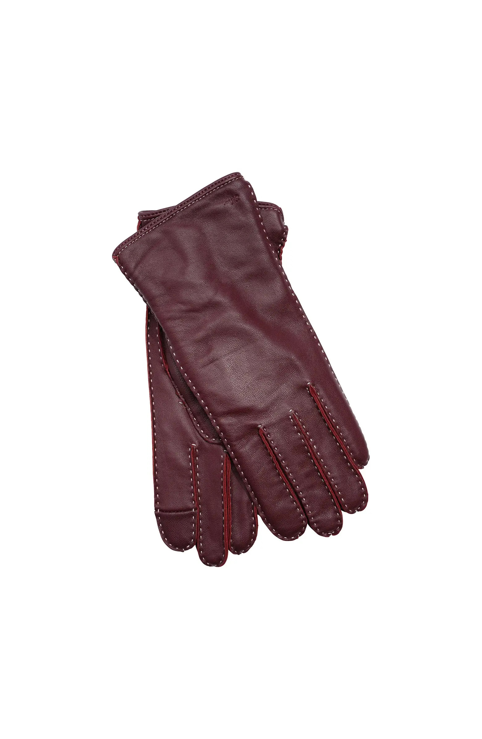 Stitch Detail Leather Glove | Nordstrom