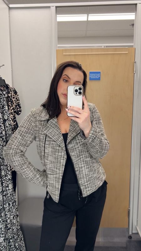 Cute bouclé moto jacket perfect for spring / spring blazer / spring outfit / spring workwear 

#LTKfindsunder50 #LTKworkwear #LTKsalealert