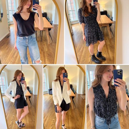 Allie in Gibson Look for spring 2023. Edgy spring looks for women  - use code blair10 for 10% off 

#LTKstyletip #LTKFind #LTKunder100