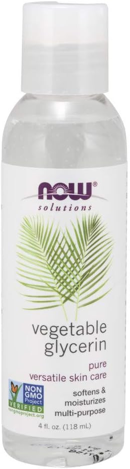 NOW Solutions, Vegetable Glycerin, 100% Pure, Versatile Skin Care, Softening and Moisturizing, 4-... | Amazon (US)