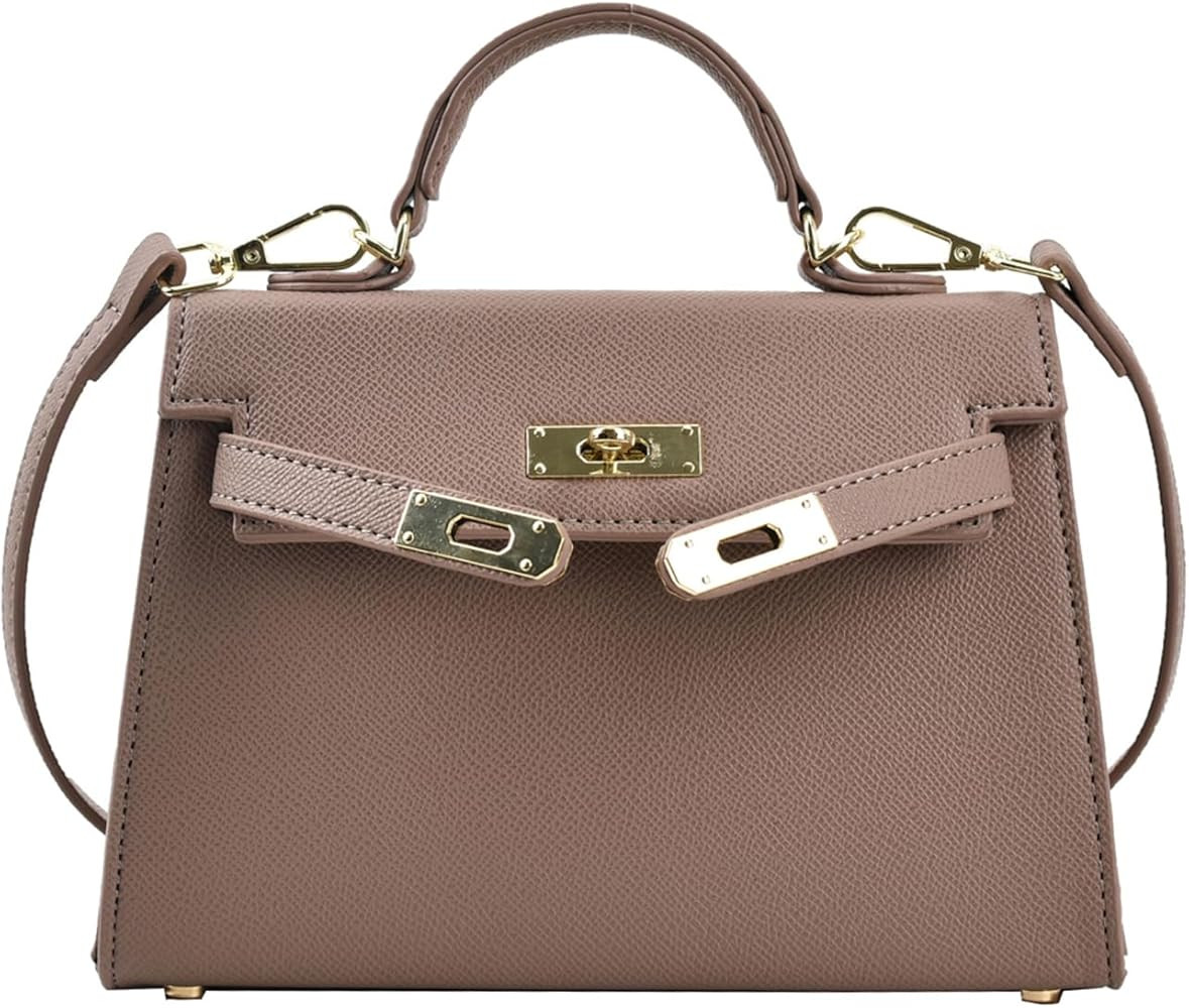 Womens Top Handle Leather Handbags Mini Purses Totes Satchel Shoulder Bag for Ladies | Amazon (US)