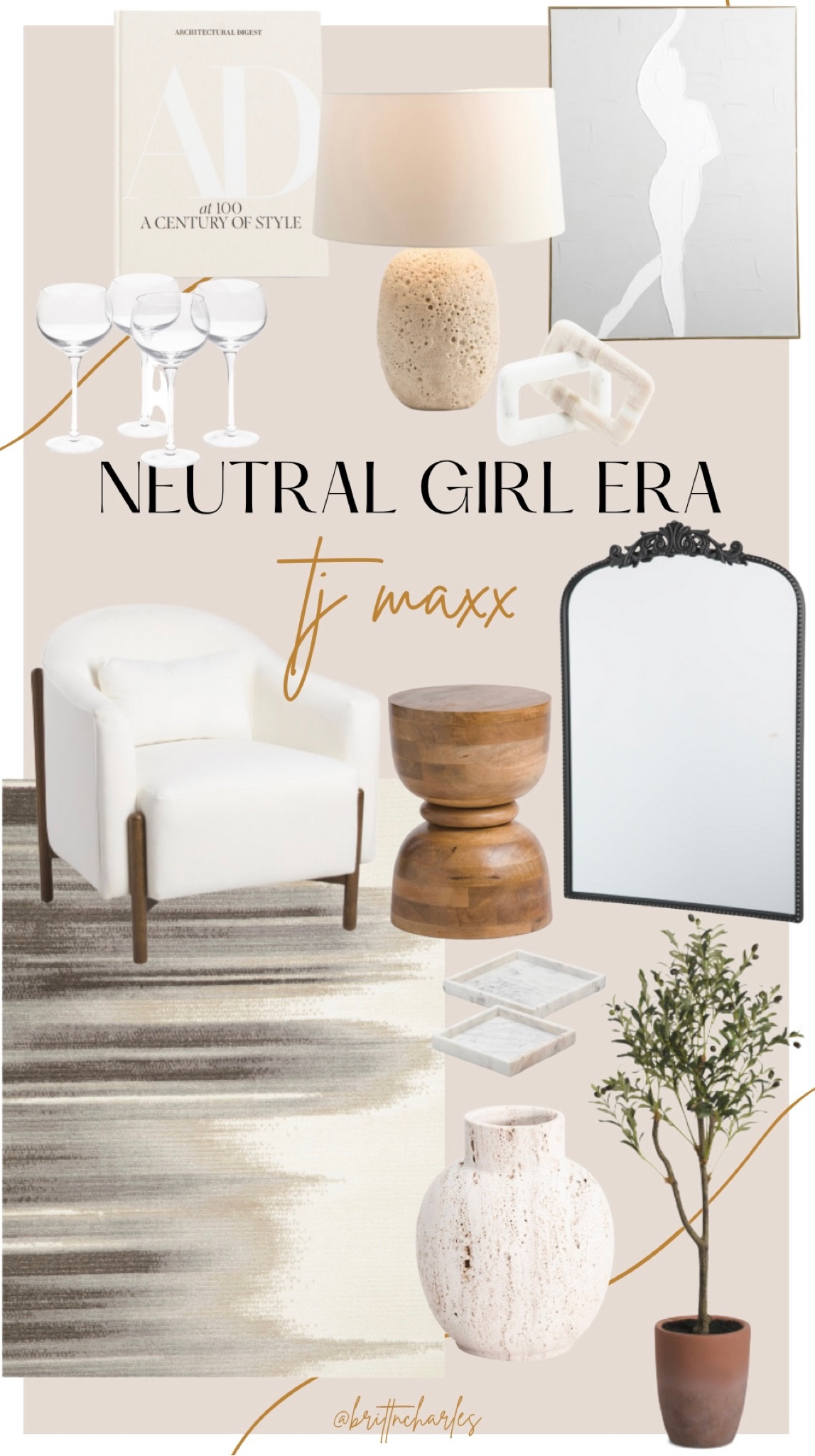 Tjmaxx home decor look for less neutral girl era luxe home decor

#LTKFind #LTKhome #LTKsalealert