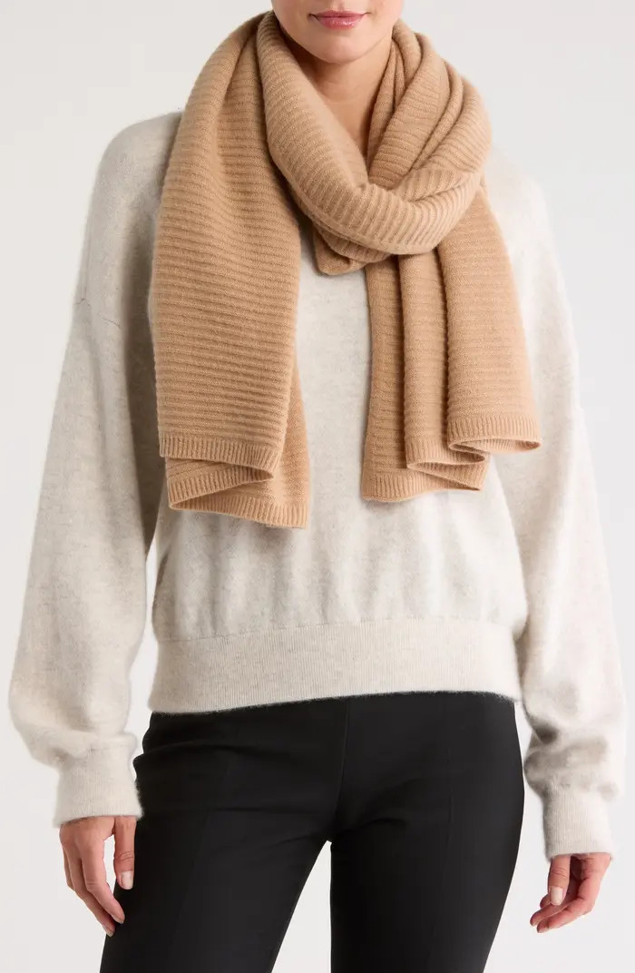 Cashmere Rib Scarf | Nordstrom Rack