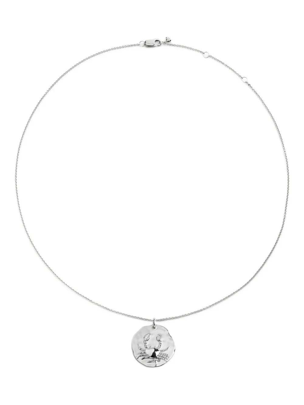 Monica Vinader Cancer Zodiac pendant necklace - Silver | Farfetch Global