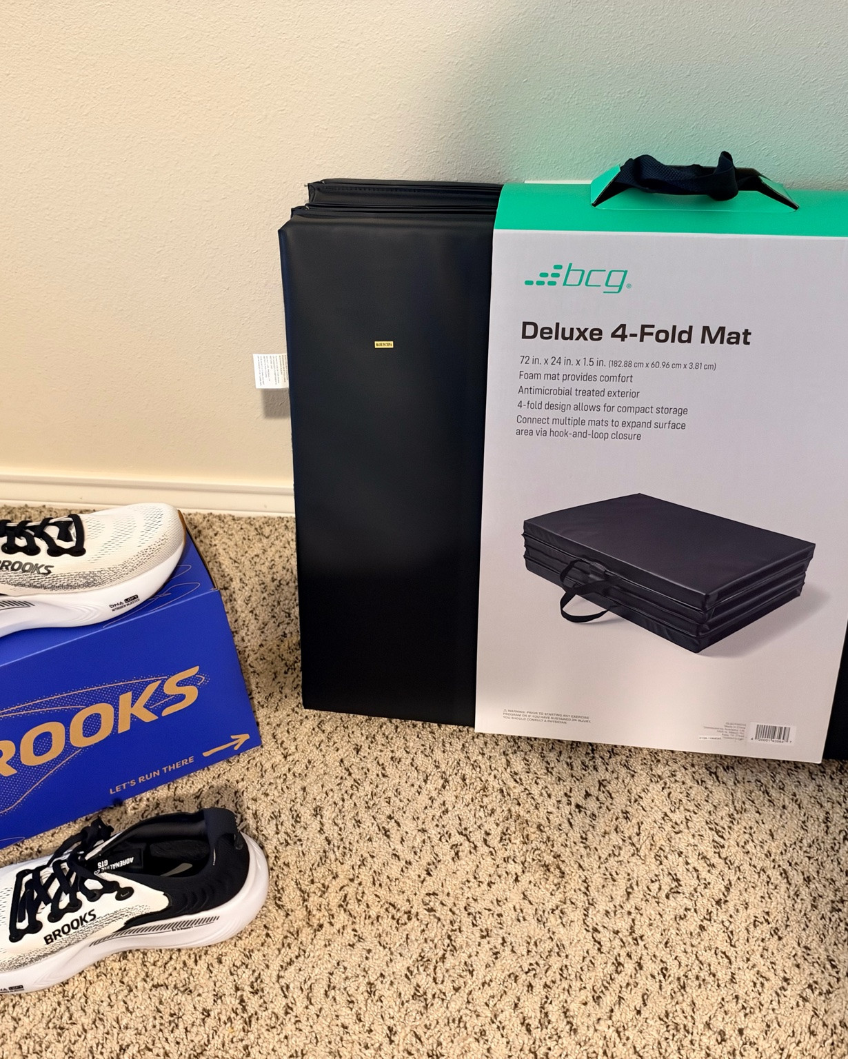 Bought some new shoes & floor mat for red light therapy #ltksalealert @academy #academypartner #ltkhome