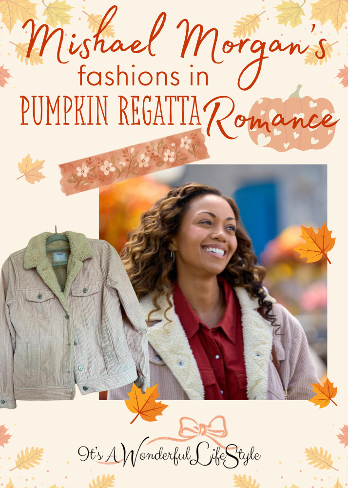 The corduroy and the cozy collar… this jacket Mishael wears in "Pumpkin Regatta Romance" just screams fall! 🎃🍂 

 