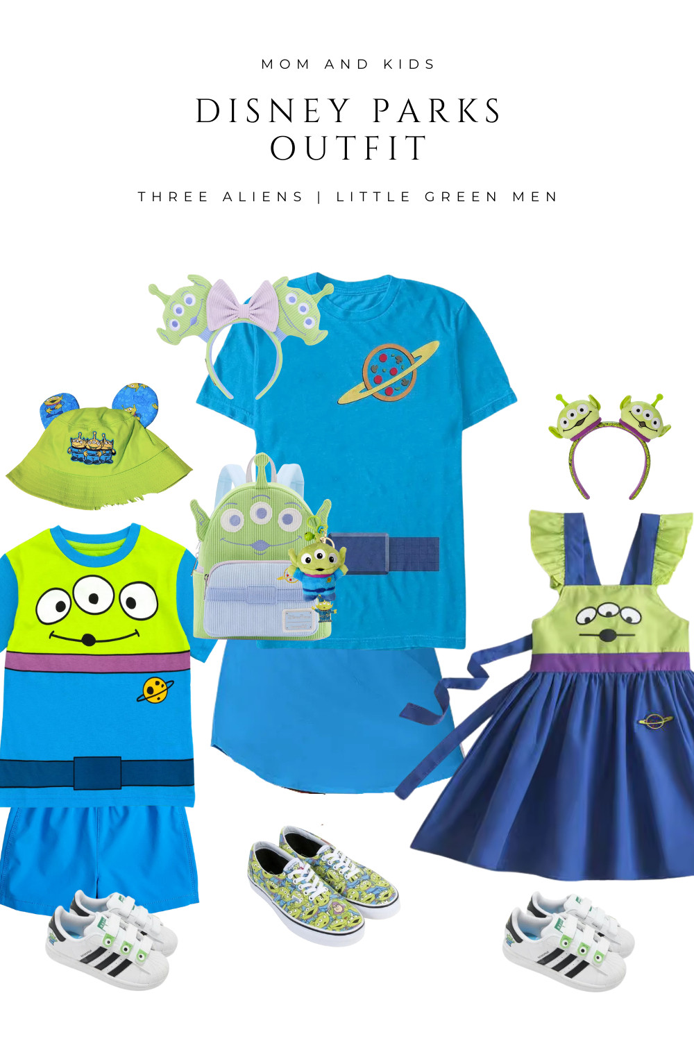  Toy Story fans will love these matching Disney Parks outfits inspired by the Little Green Men aliens! Perfect for mom and kids, these playful looks are great for your next Disneyland or Disney World trip. Featuring alien tees, dresses, themed backpacks, and fun accessories like ears and hats, these outfits make the cutest family park day style. Whether you’re planning a Disney vacation, Halloween at the parks, or just love Pixar, these coordinating family outfits bring all the magic to your trip.

 

#LTKSeasonal #LTKHalloween #LTKFamily